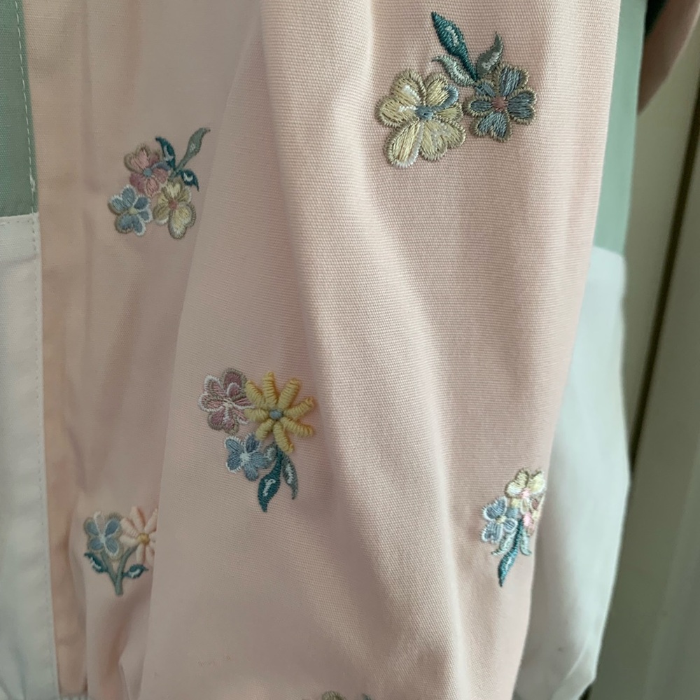 Koret Pastel Patchwork Embroidered Windbreaker Ja… - image 4